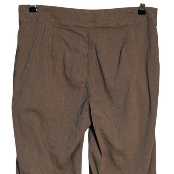 Eileen Fisher Sz 8 Linen Viscose Straight Leg Trouser Stretch Slacks Full Length - Picture 10 of 12